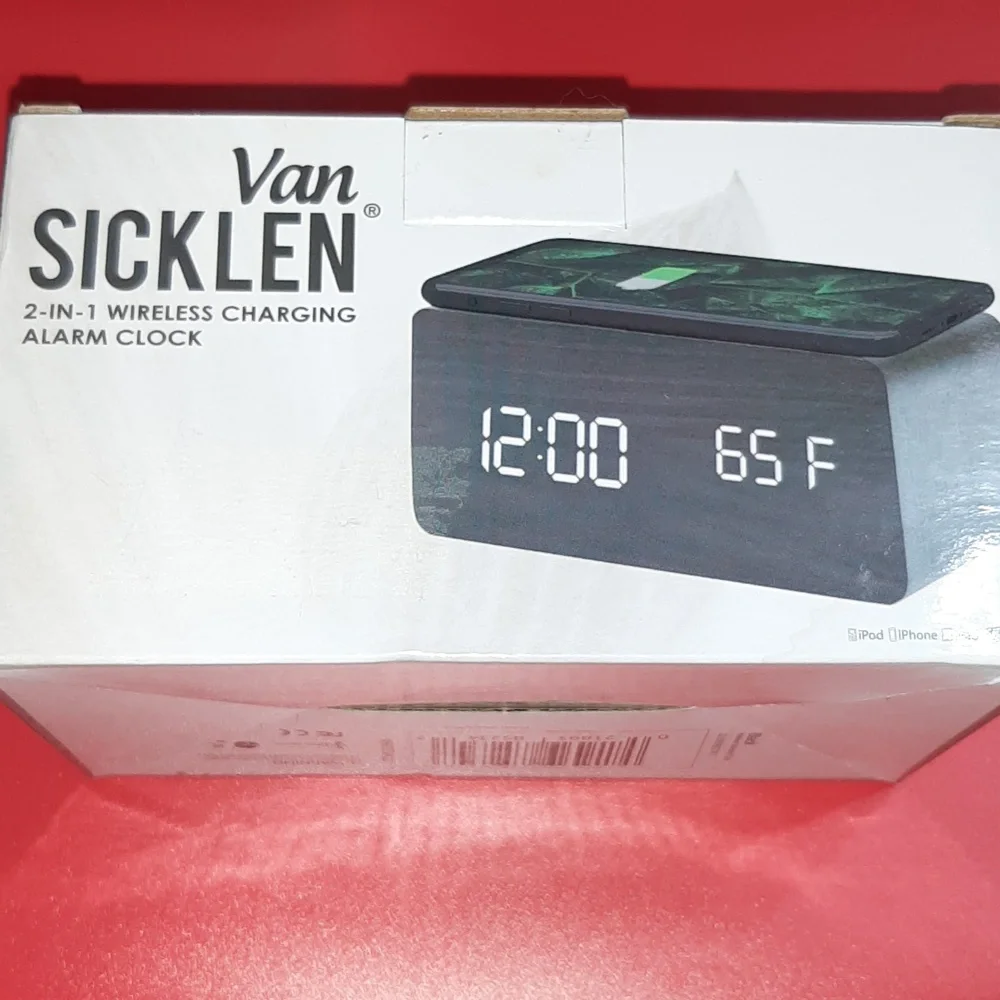 Van Sicklen 2 in 1 Wireless Charging Alarm Clock